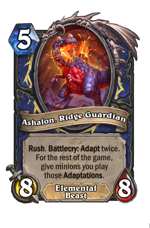 Ashalon, Ridge Guardian Hearthstone kártya