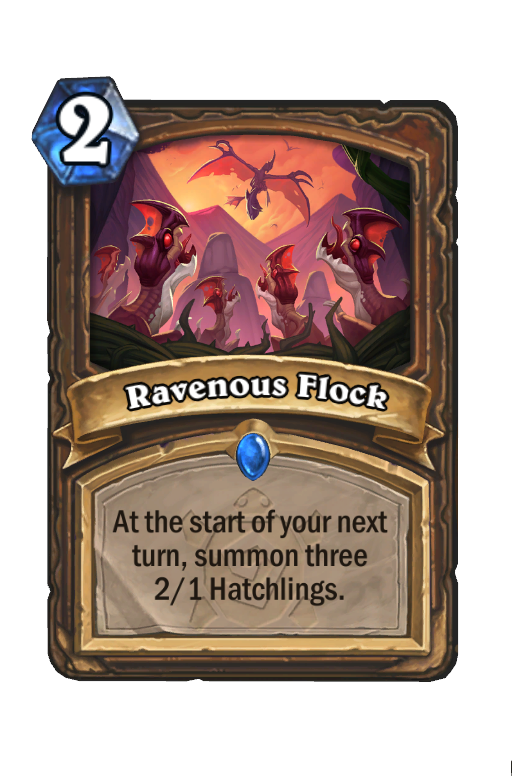 Ravenous Flock Hearthstone kártya