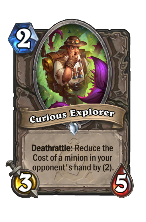 Curious Explorer Hearthstone kártya