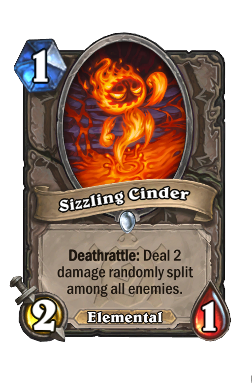 Sizzling Cinder Hearthstone kártya