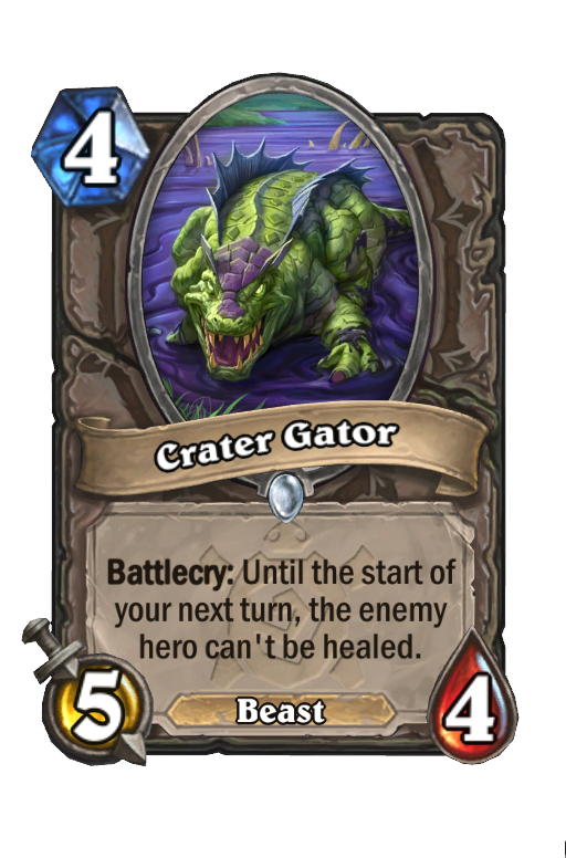 Crater Gator Hearthstone kártya