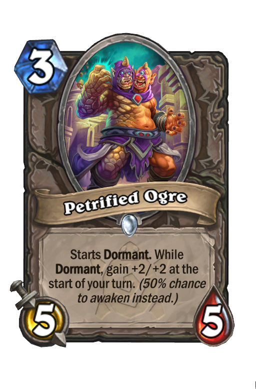 Petrified Ogre Hearthstone kártya
