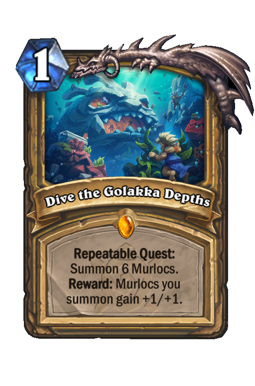 Dive the Golakka Depths Hearthstone kártya