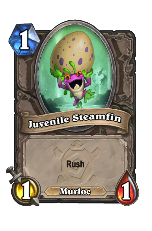 Juvenile Steamfin Hearthstone kártya