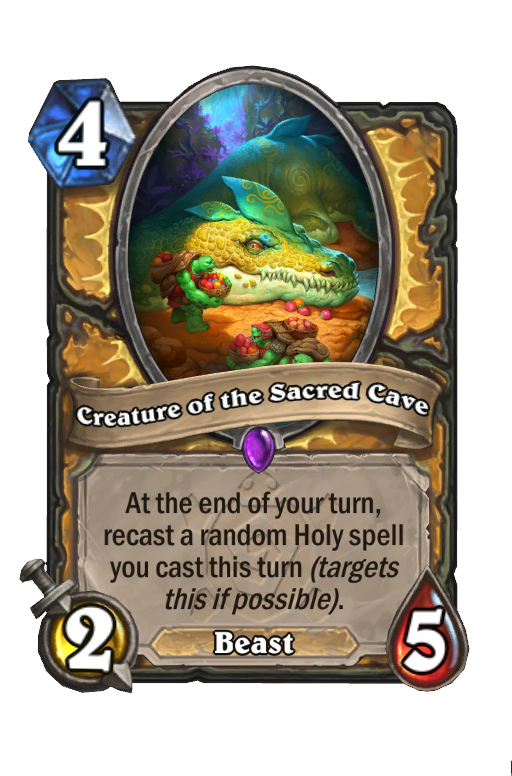 Creature of the Sacred Cave Hearthstone kártya