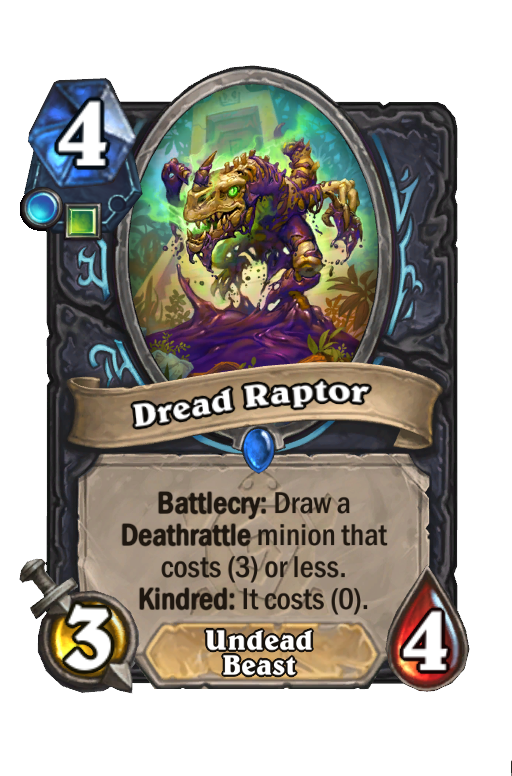 Dread Raptor Hearthstone kártya