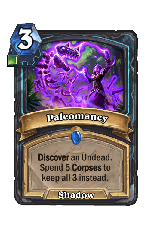 Paleomancy Hearthstone kártya