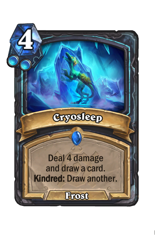Cryosleep Hearthstone kártya