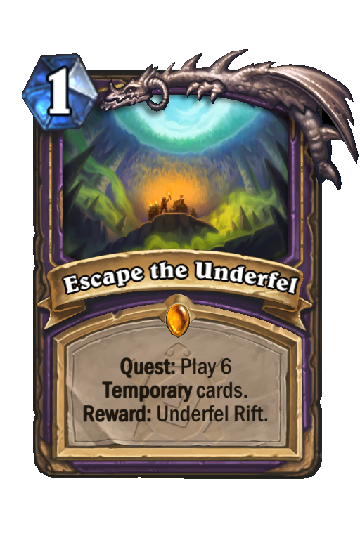 Escape the Underfel Hearthstone kártya