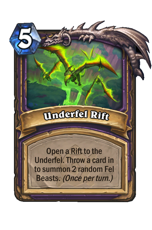 Underfel Rift Hearthstone kártya
