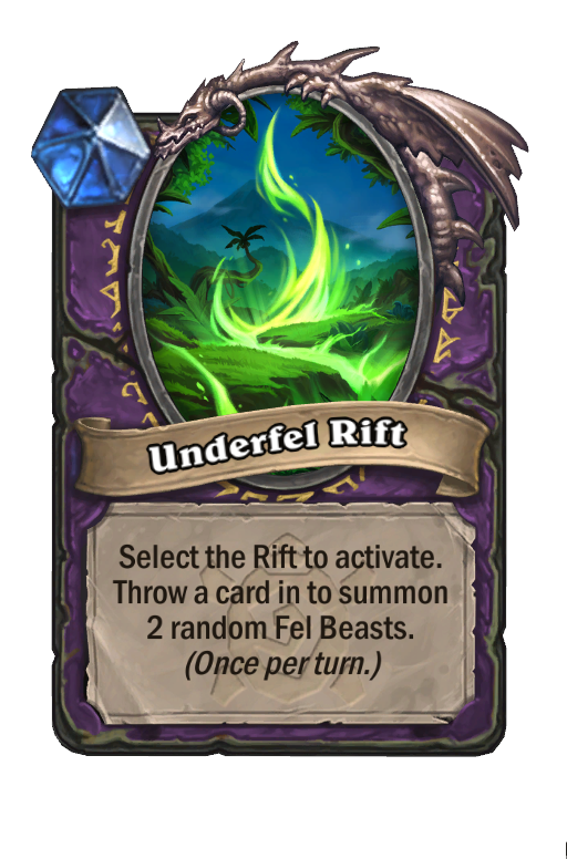 Underfel Rift Hearthstone kártya