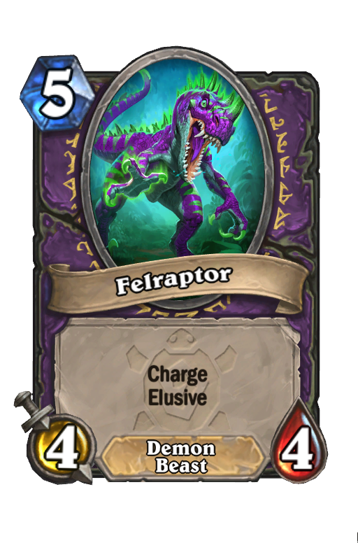 Felraptor Hearthstone kártya