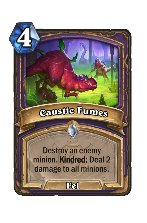 Caustic Fumes Hearthstone kártya