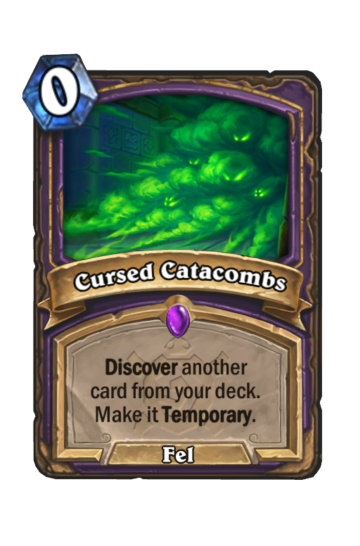 Cursed Catacombs Hearthstone kártya