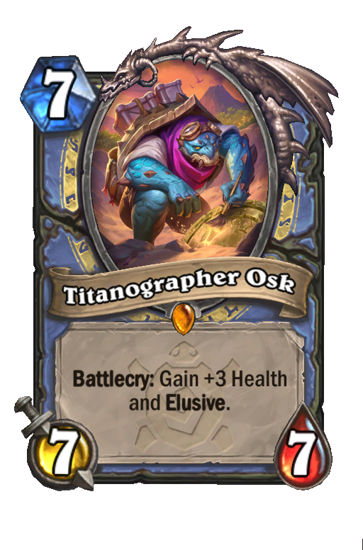 Titanographer Osk Hearthstone kártya