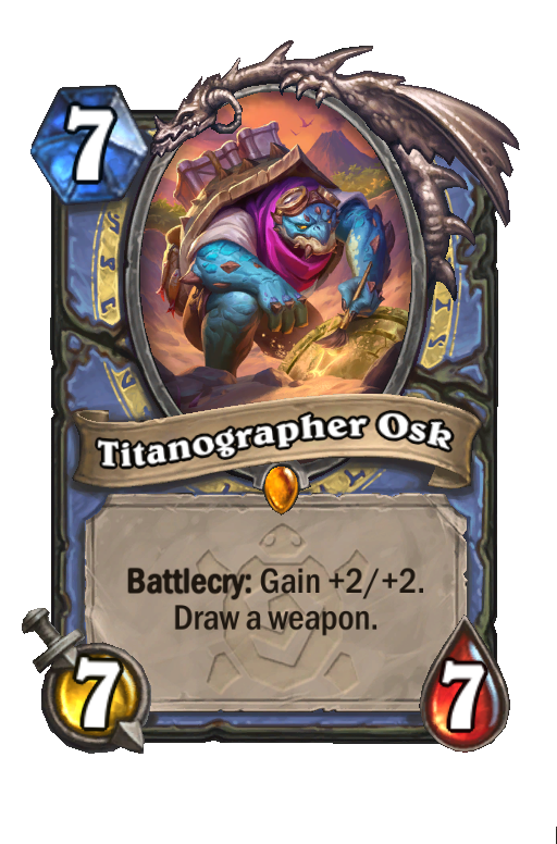 Titanographer Osk Hearthstone kártya