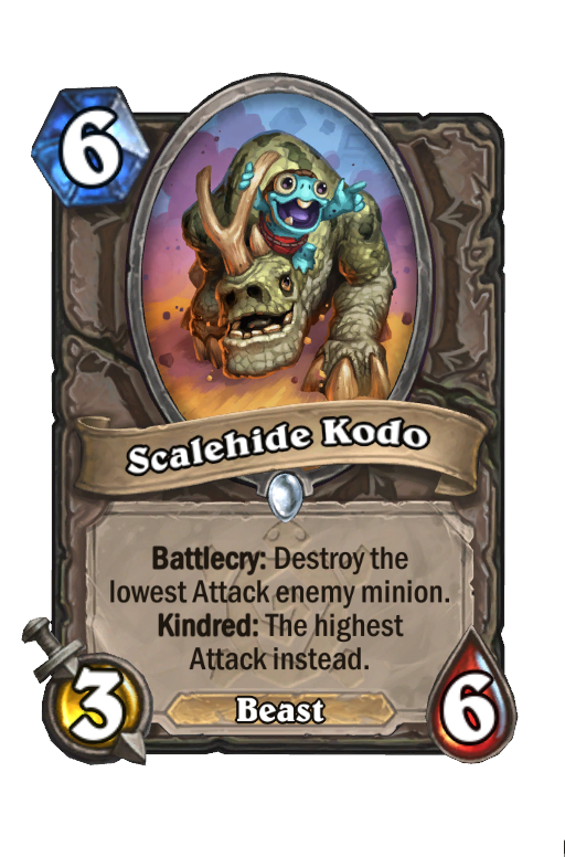Scalehide Kodo Hearthstone kártya