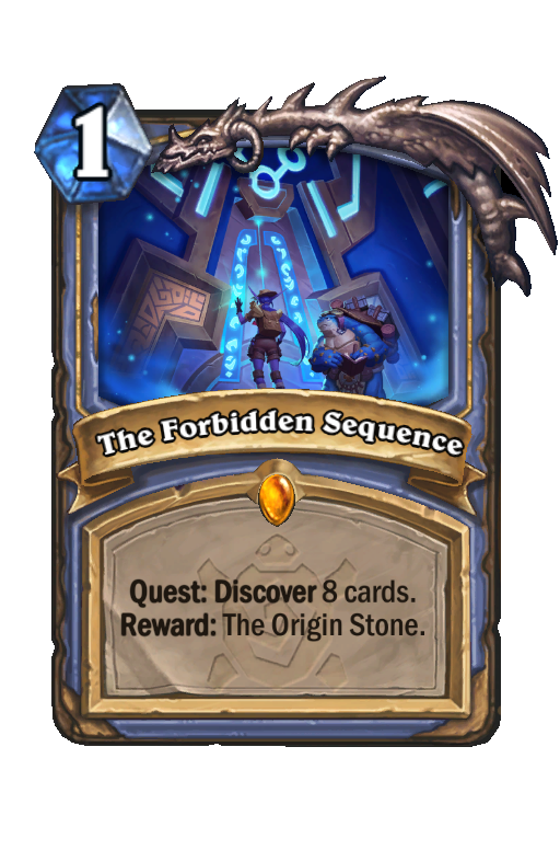 The Forbidden Sequence Hearthstone kártya