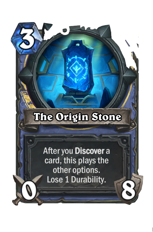 The Origin Stone Hearthstone kártya