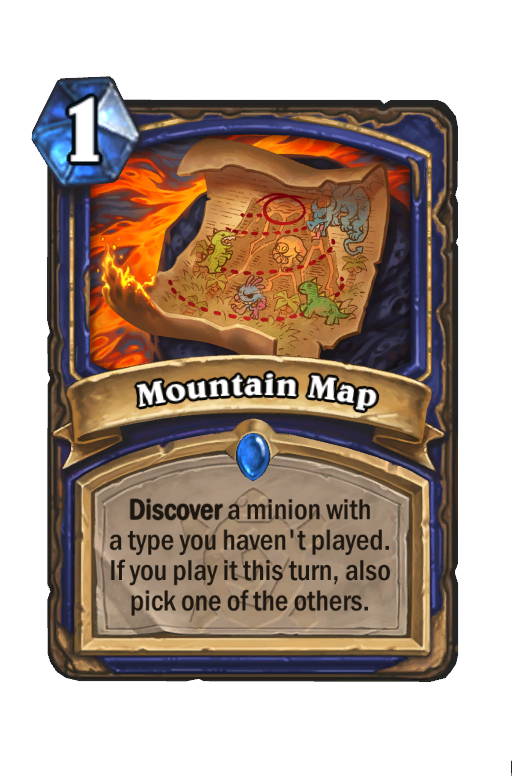 Mountain Map Hearthstone kártya