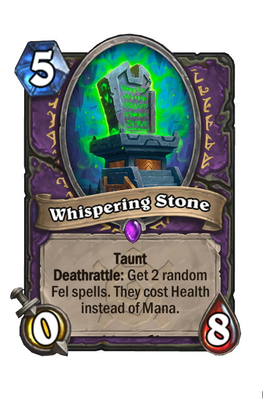 Whispering Stone Hearthstone kártya