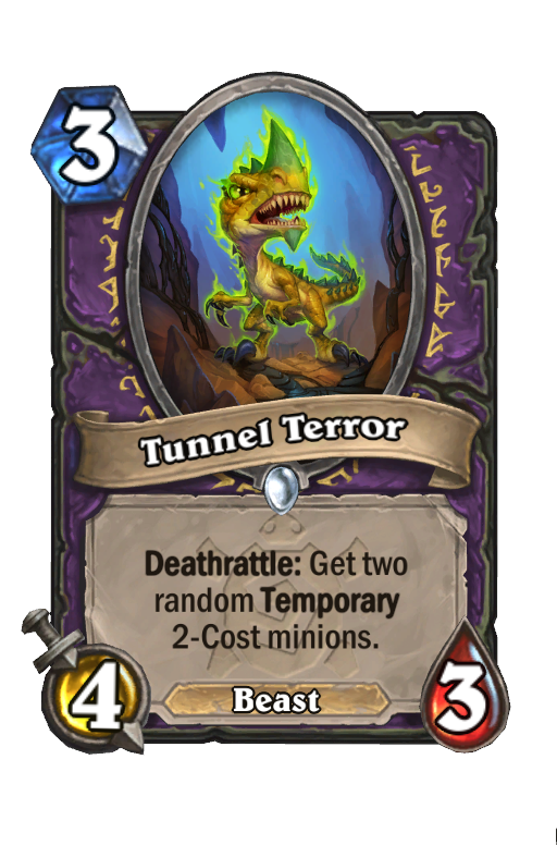 Tunnel Terror Hearthstone kártya