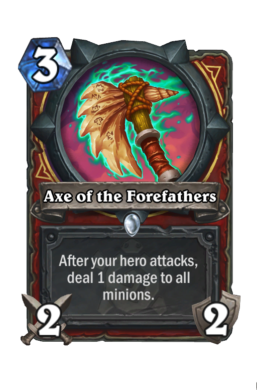 Axe of the Forefathers Hearthstone kártya