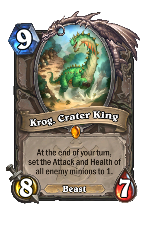 Krog, Crater King Hearthstone kártya