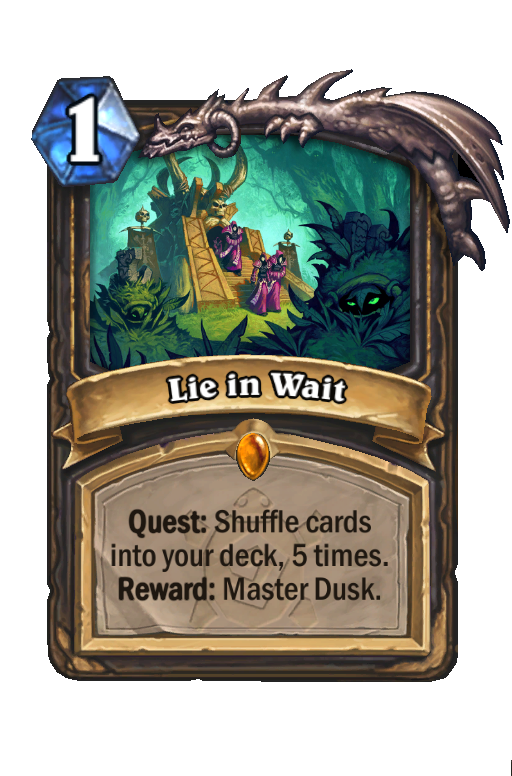 Lie in Wait Hearthstone kártya