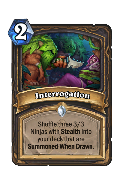 Interrogation Hearthstone kártya