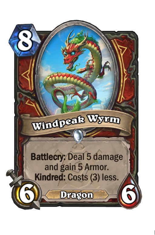 Windpeak Wyrm Hearthstone kártya