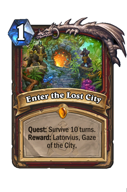 Enter the Lost City Hearthstone kártya