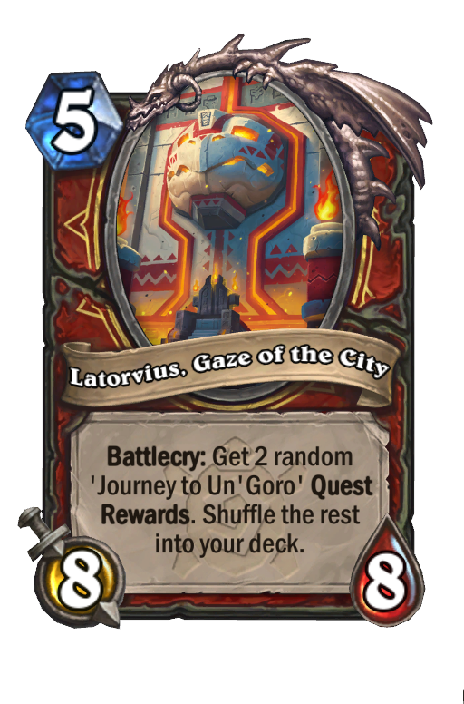 Latorvius, Gaze of the City Hearthstone kártya