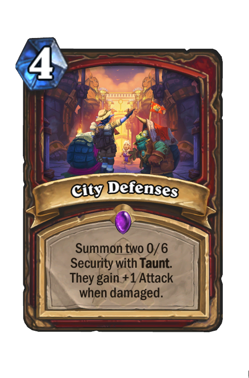 City Defenses Hearthstone kártya