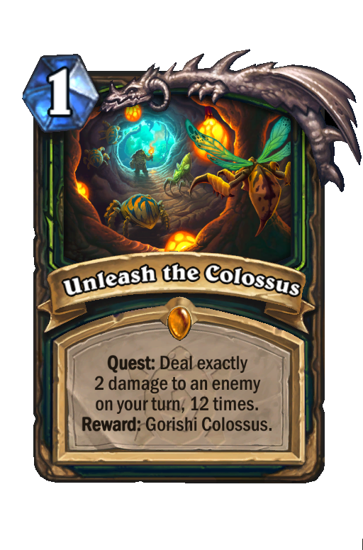 Unleash the Colossus Hearthstone kártya