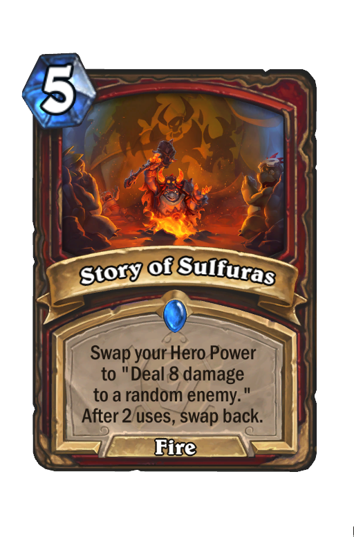 Story of Sulfuras Hearthstone kártya