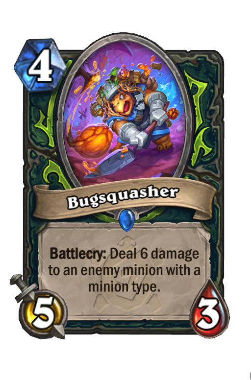 Bugsquasher Hearthstone kártya