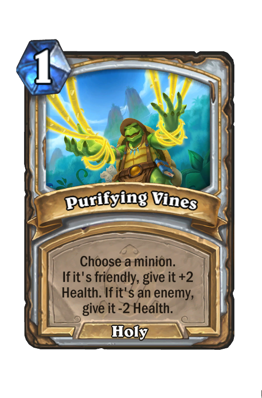 Purifying Vines Hearthstone kártya