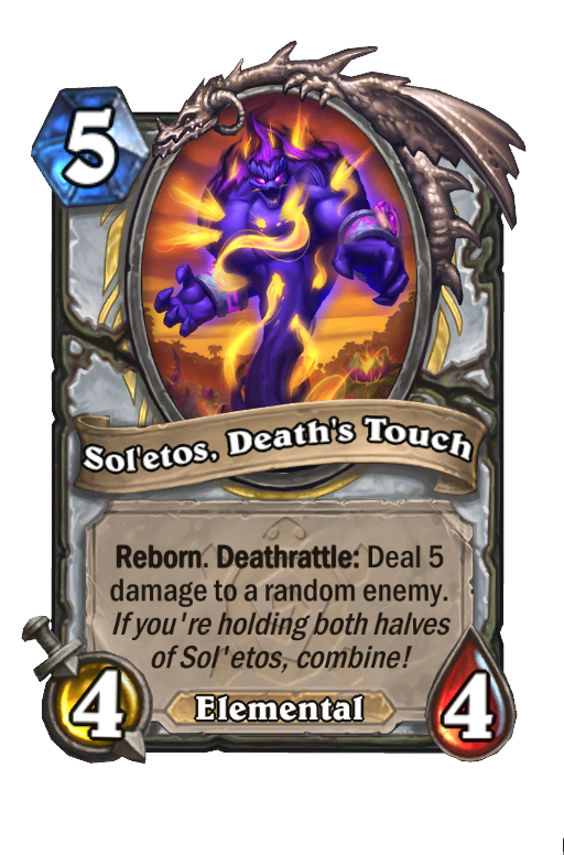 Sol'etos, Death's Touch Hearthstone kártya