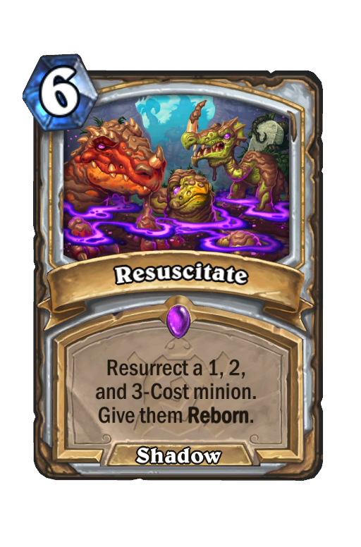 Resuscitate Hearthstone kártya