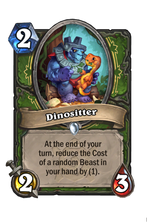 Dinositter Hearthstone kártya