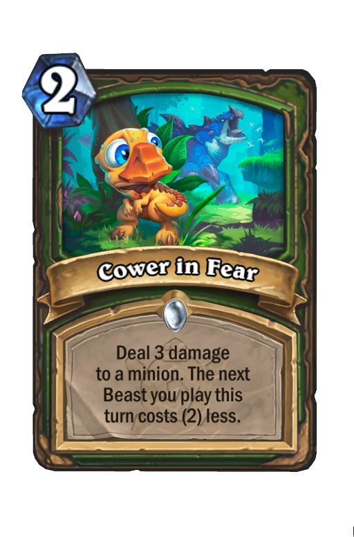 Cower in Fear Hearthstone kártya