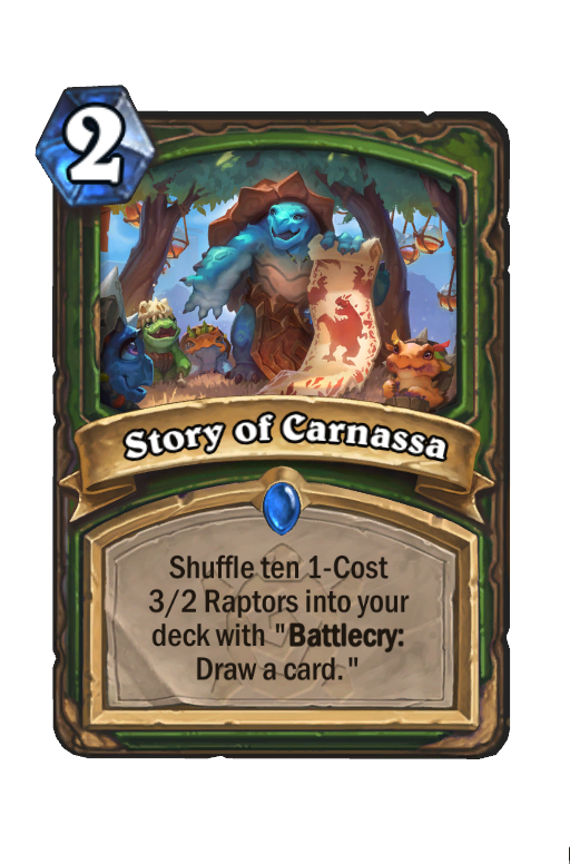 Story of Carnassa Hearthstone kártya