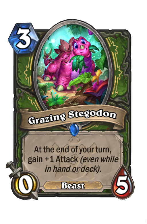 Grazing Stegodon Hearthstone kártya