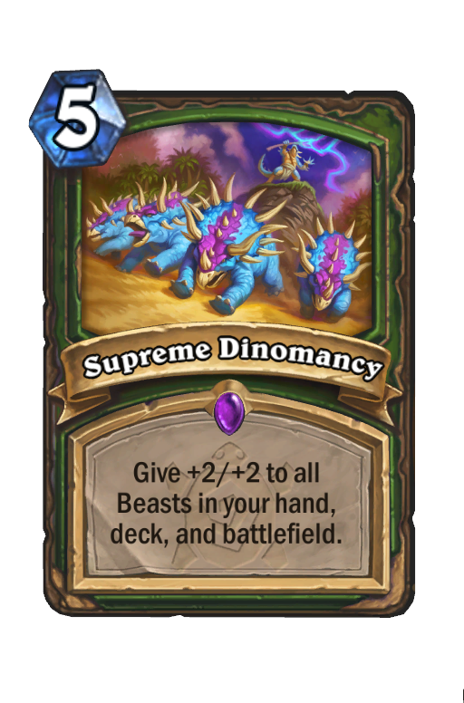 Supreme Dinomancy Hearthstone kártya