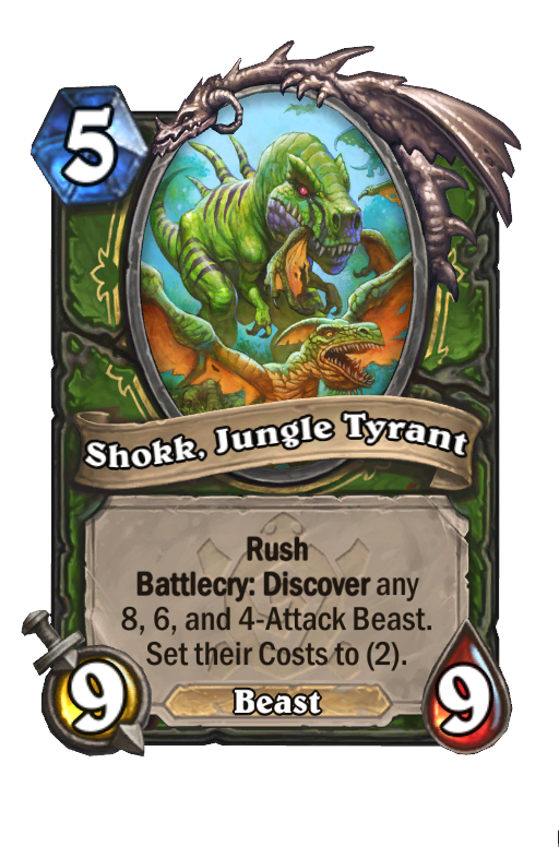 Shokk, Jungle Tyrant Hearthstone kártya