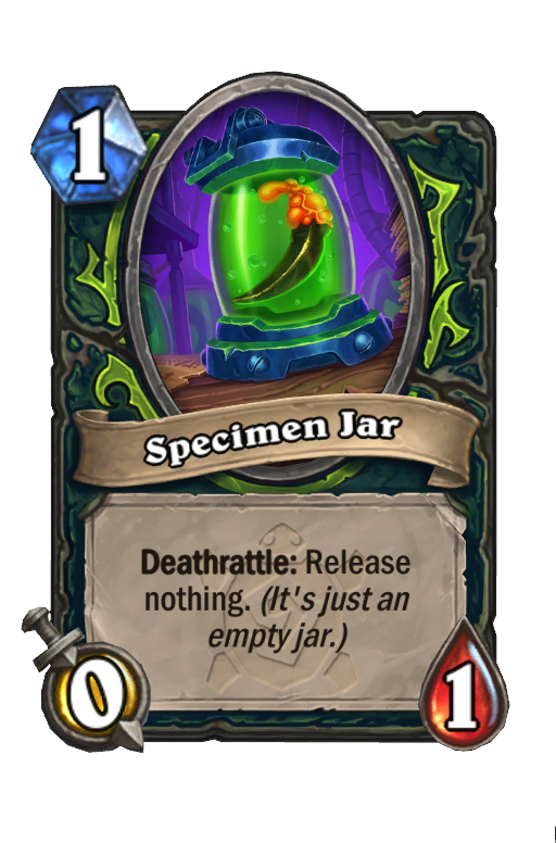 Specimen Jar Hearthstone kártya