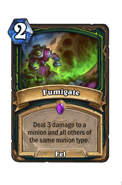 Fumigate Hearthstone kártya