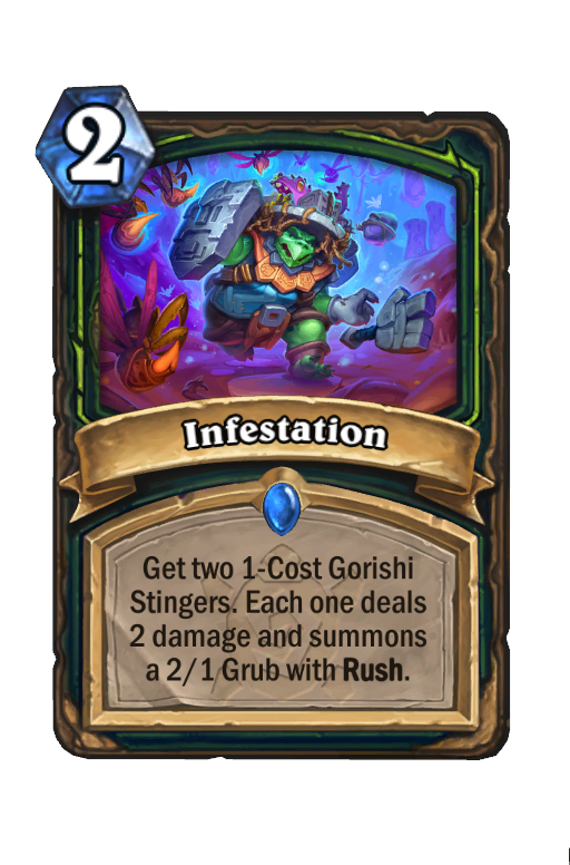 Infestation Hearthstone kártya