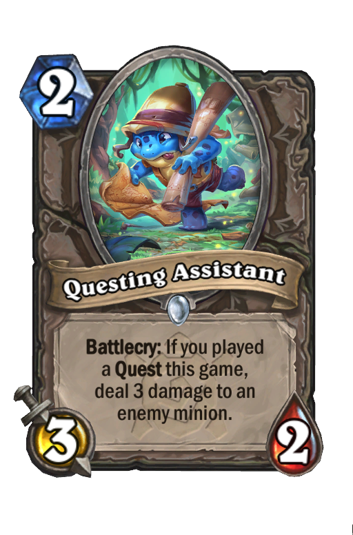 Questing Assistant Hearthstone kártya
